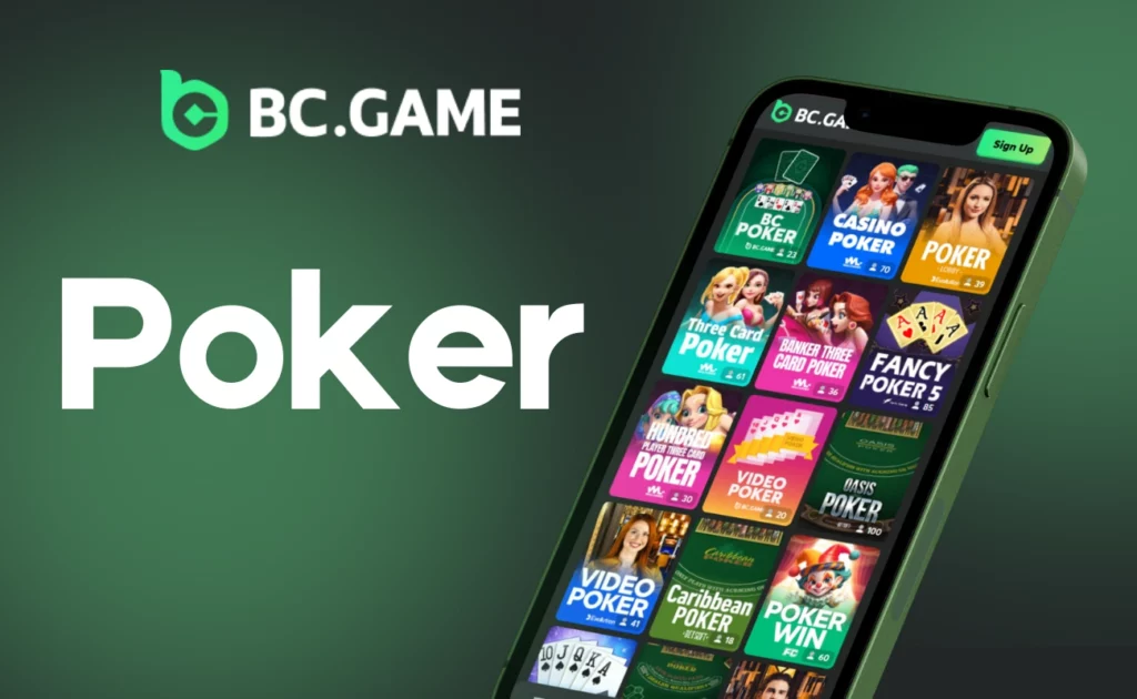 Poker at BC Game App